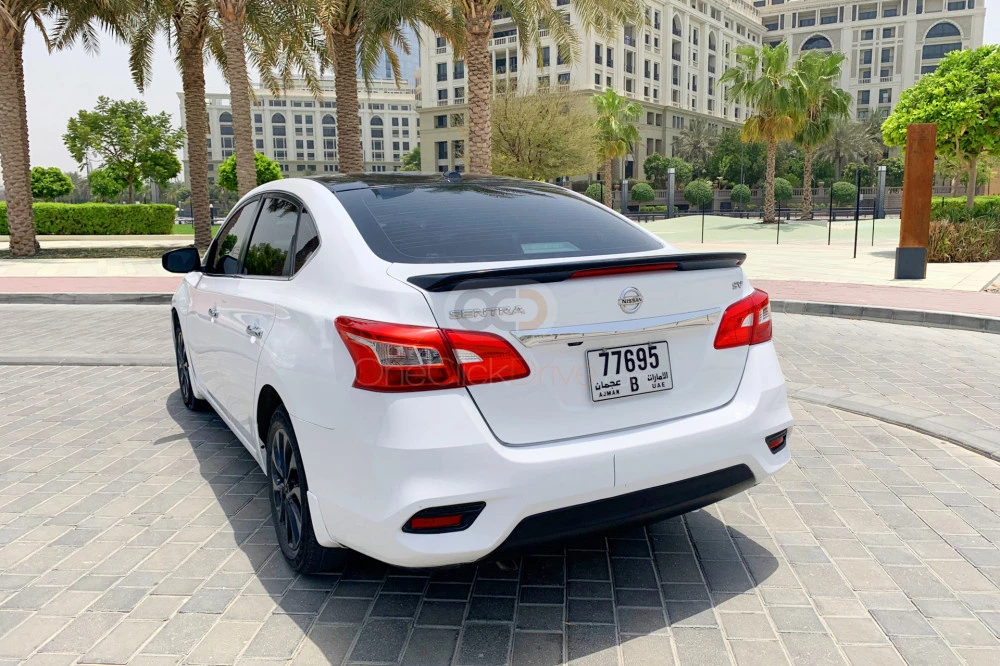 blanc Nissan Sentra 2019 for rent in Sharjah 4